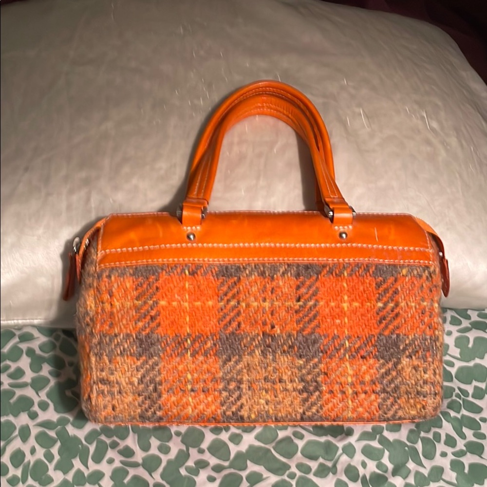 Helen Welsh orange plaid bag